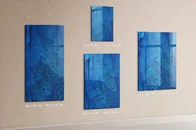 Quadro magnético para desenhar com tema de penas de pássaros