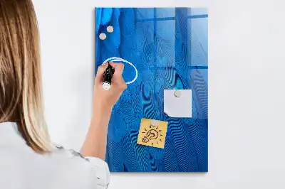 Quadro magnético para desenhar com tema de penas de pássaros