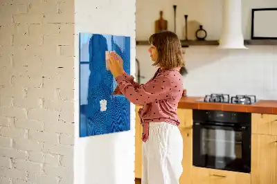 Quadro magnético para desenhar com tema de penas de pássaros