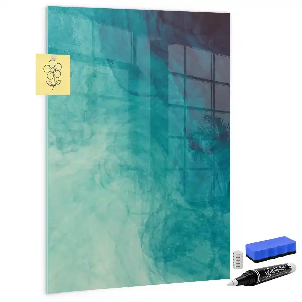 Quadro magnético com caneta tema abstração do mar