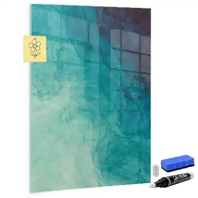 Quadro magnético com caneta tema abstração do mar