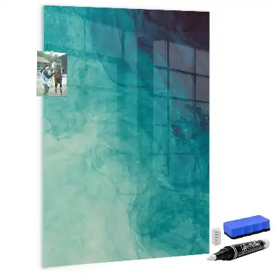 Quadro magnético com caneta tema abstração do mar