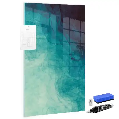 Quadro magnético com caneta tema abstração do mar