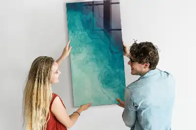 Quadro magnético com caneta tema abstração do mar