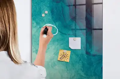 Quadro magnético com caneta tema abstração do mar