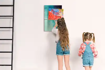 Quadro magnético com caneta tema abstração do mar