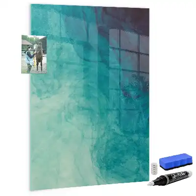 Quadro magnético com caneta tema abstração do mar