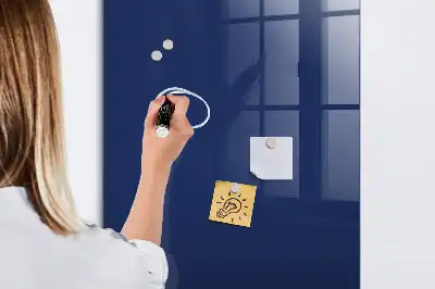 Quadro magnético com caneta na cor preto-noite