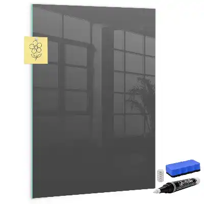 Quadro magnético com caneta na cor cinza