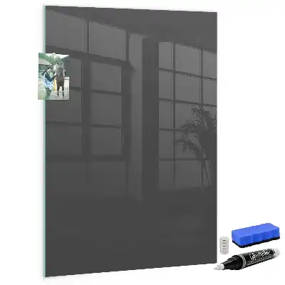 Quadro magnético com caneta na cor cinza