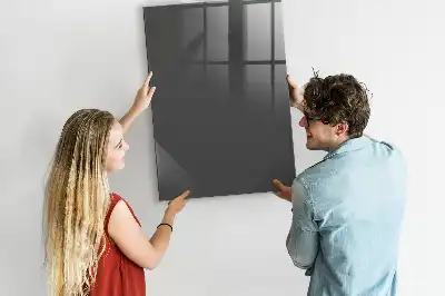 Quadro magnético com caneta na cor cinza