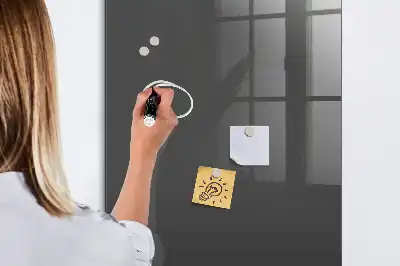 Quadro magnético com caneta na cor cinza