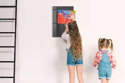 Quadro magnético com caneta na cor cinza