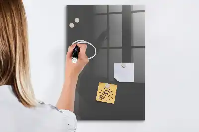Quadro magnético com caneta na cor cinza