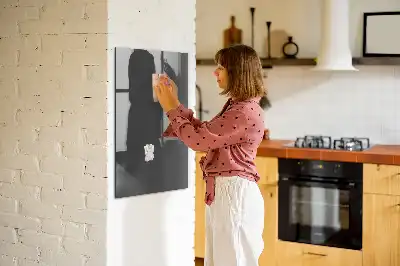 Quadro magnético com caneta na cor cinza