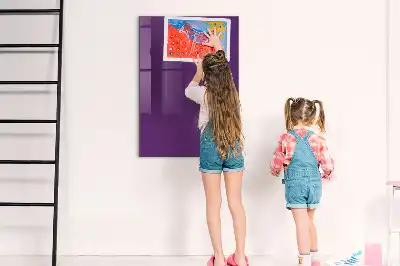 Quadro magnético para desenho na cor roxa