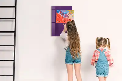 Quadro magnético para desenho na cor roxa