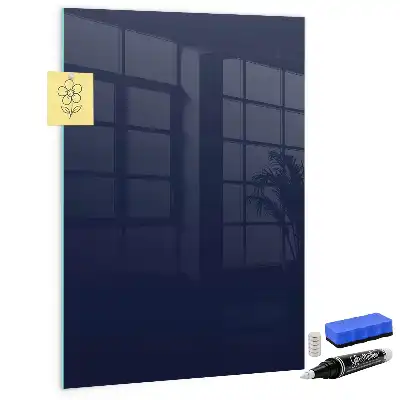 Quadro magnético com caneta na cor azul-marinho escuro