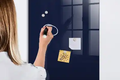 Quadro magnético com caneta na cor azul-marinho escuro