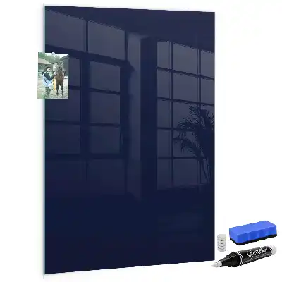 Quadro magnético com caneta na cor azul-marinho escuro