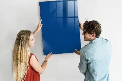 Quadro magnético com caneta azul