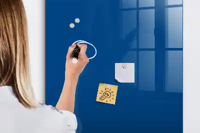Quadro magnético com caneta azul
