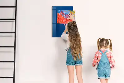 Quadro magnético com caneta azul