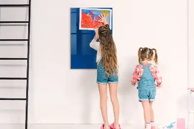 Quadro magnético com caneta azul