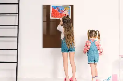 Quadro magnético para desenho na cor marrom