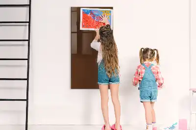 Quadro magnético para desenho na cor marrom