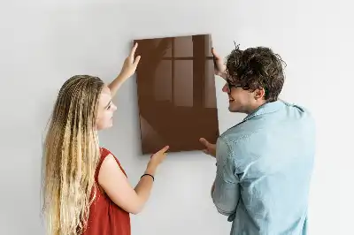 Quadro magnético para desenho na cor marrom