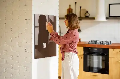 Quadro magnético para desenho na cor marrom