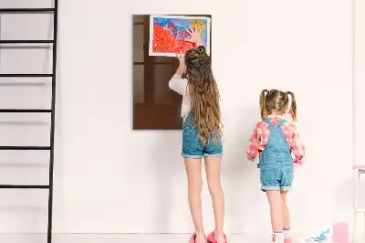 Quadro magnético para desenho na cor marrom