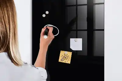 Quadro magnético com caneta na cor preta