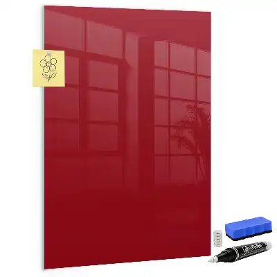 Quadro magnético com caneta na cor vermelha
