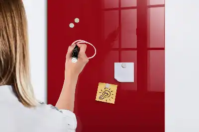 Quadro magnético com caneta na cor vermelha