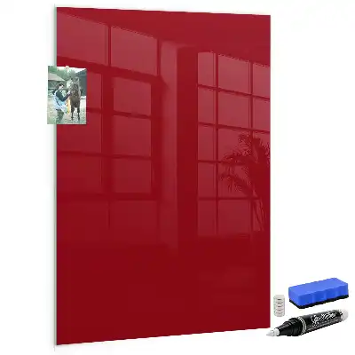 Quadro magnético com caneta na cor vermelha