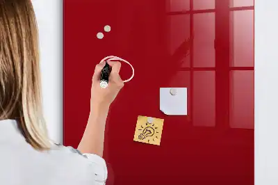 Quadro magnético com caneta na cor vermelha
