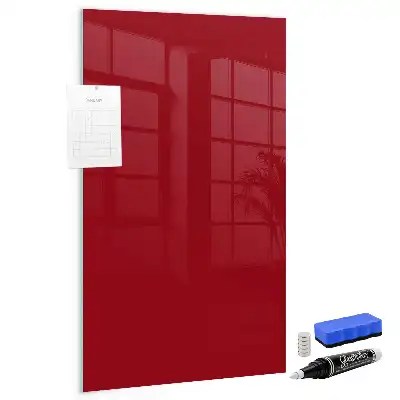 Quadro magnético com caneta na cor vermelha