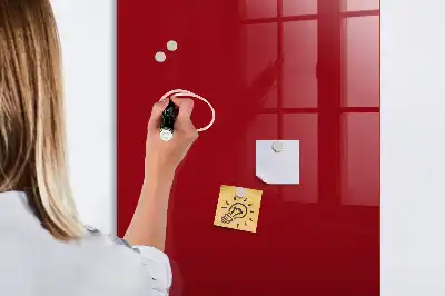 Quadro magnético com caneta na cor vermelha