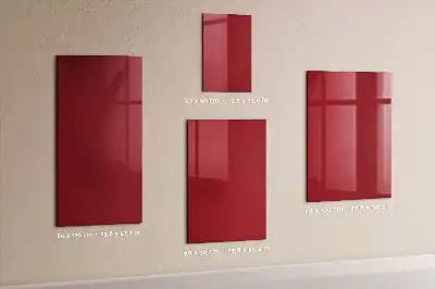 Quadro magnético com caneta na cor vermelha