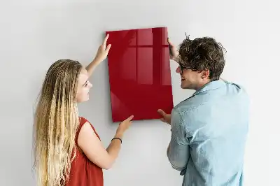 Quadro magnético com caneta na cor vermelha