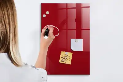 Quadro magnético com caneta na cor vermelha