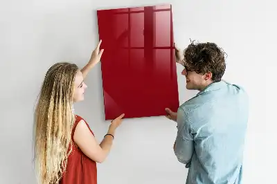 Quadro magnético com caneta na cor vermelha