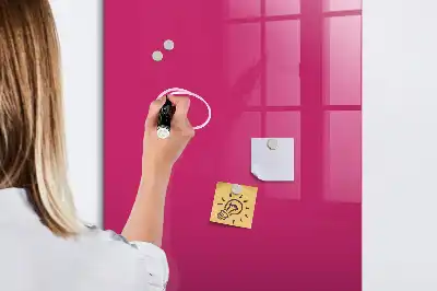 Quadro magnético para desenhar na cor rosa intenso