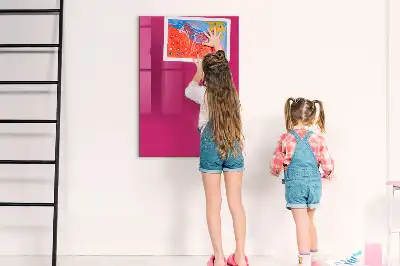 Quadro magnético para desenhar na cor rosa intenso