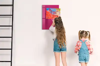 Quadro magnético para desenhar na cor rosa intenso
