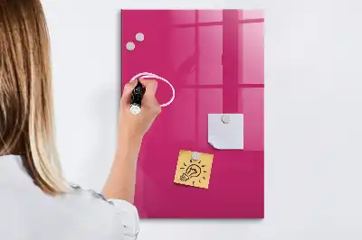 Quadro magnético para desenhar na cor rosa intenso