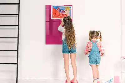 Quadro magnético para desenhar na cor rosa intenso