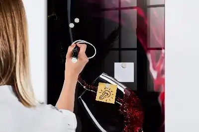 Quadro magnético para desenhar vinho derramado
